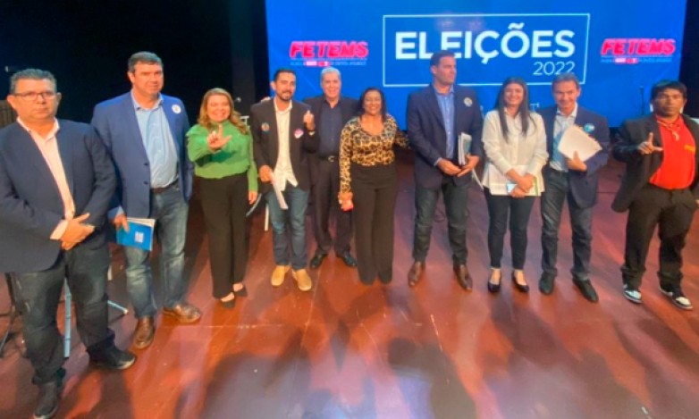 Democracia e representatividade marcam debate entre candidatos(as) ao governo realizado pela FETEMS